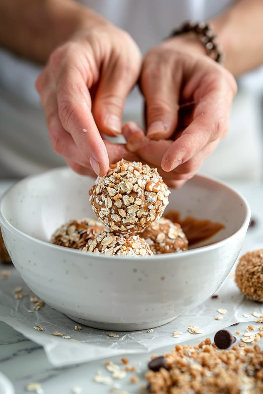 No-Bake Peanut Butter Energy Bites process image