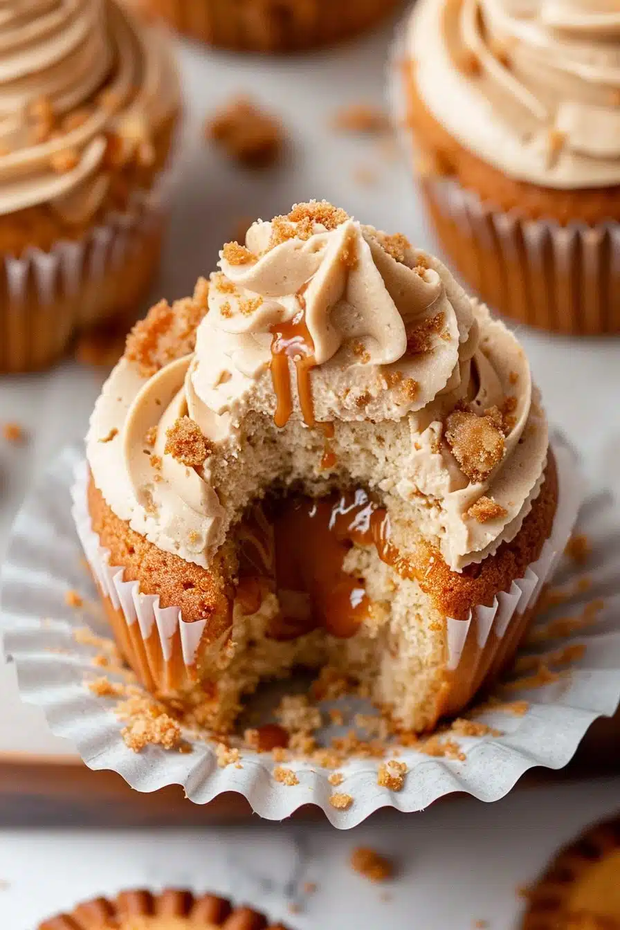 Biscoff Cupcakes serving