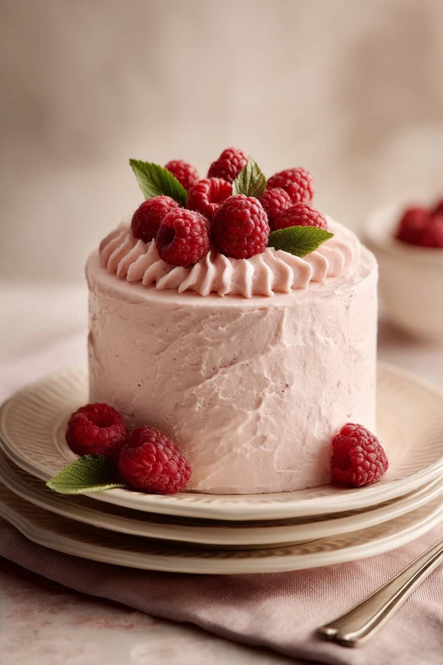 Raspberry Buttercream Frosting serving image