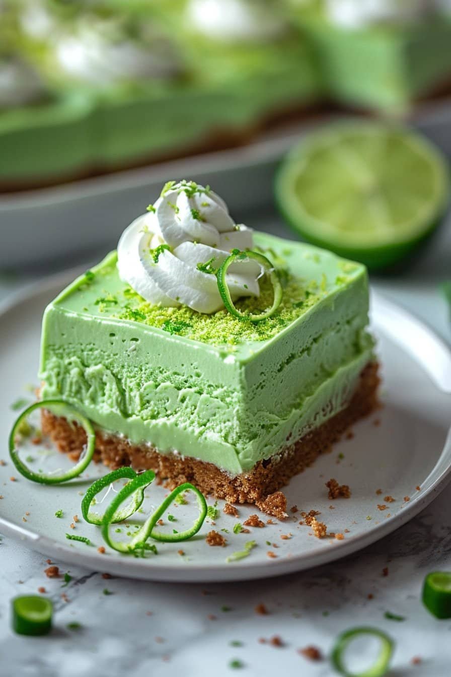 Green Cake (Lime Cake) serving image