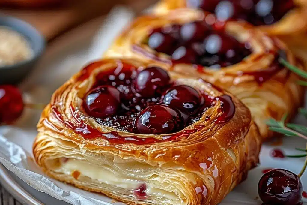 Easy Cherry Cheese Danish In 30 Minutes featured