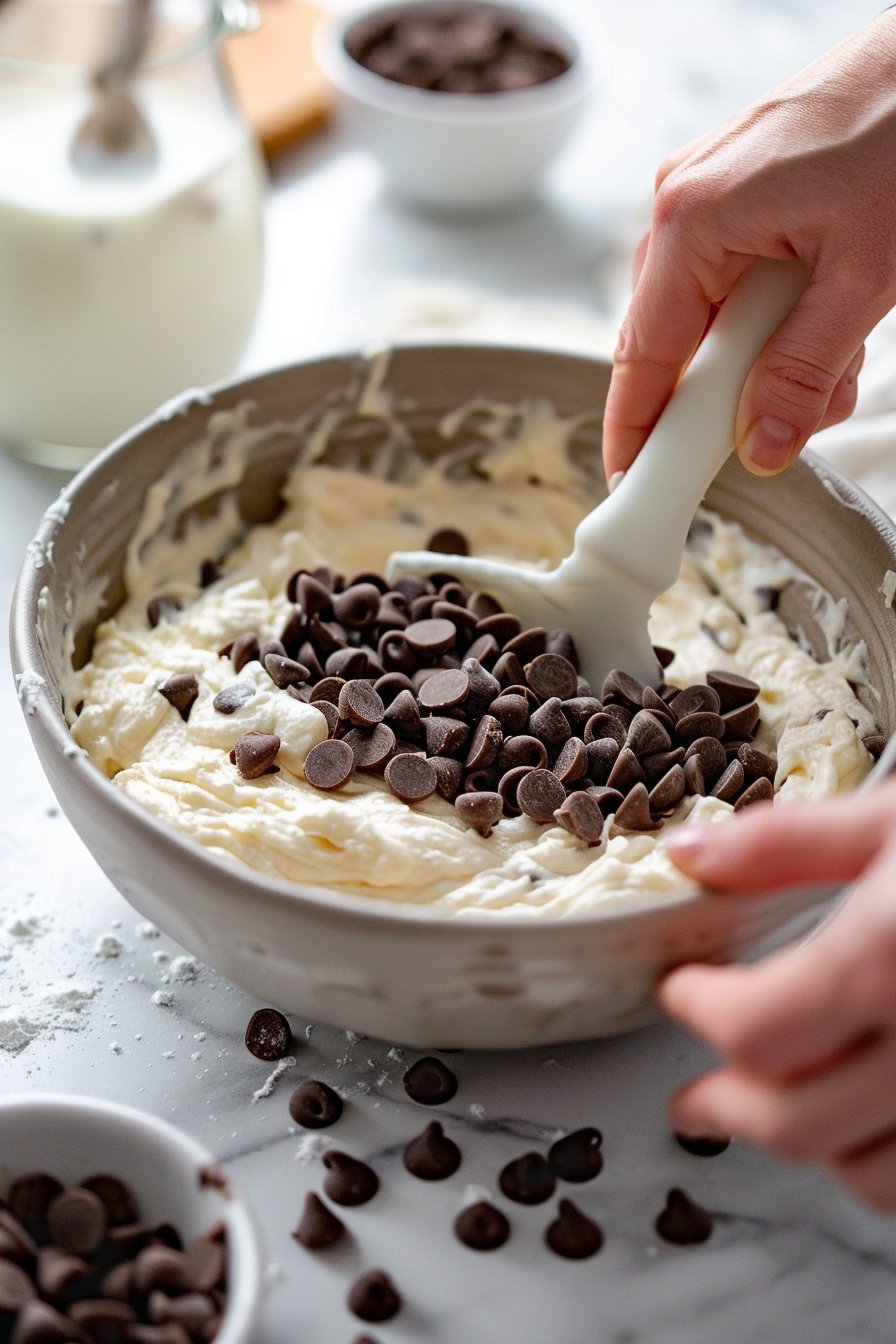 Chocolate Chip Loaf Cake process image