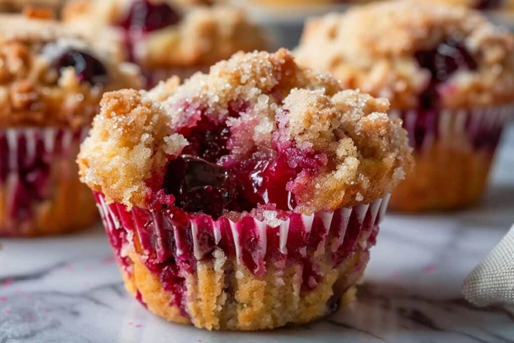 Cherry Cobbler Muffins Delightful featured image