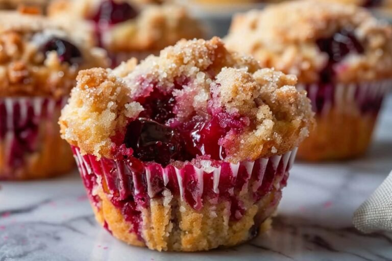 Cherry Cobbler Muffins Delightful featured image