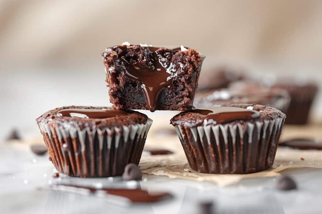 Chocolate Lava Brownie Bites - Vigome featured