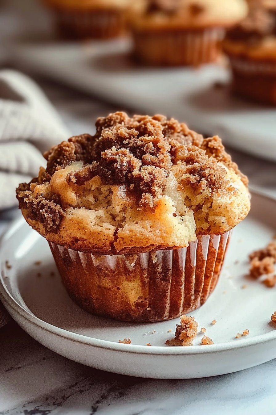Coffee Cake Muffins with Crumble Magic serving image