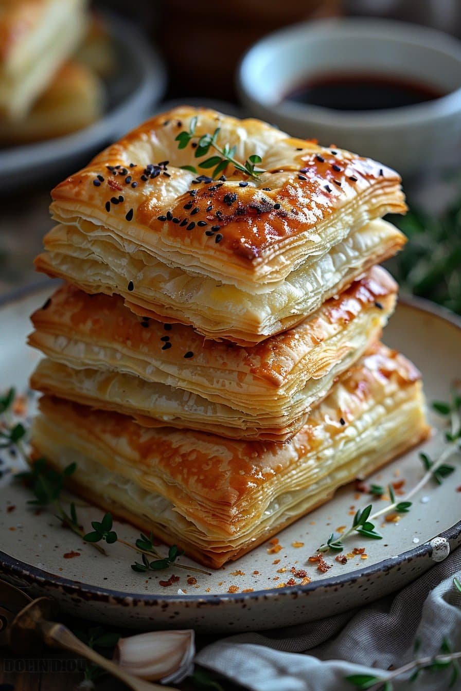 Easy Puff Pastry Cream Cheese serving