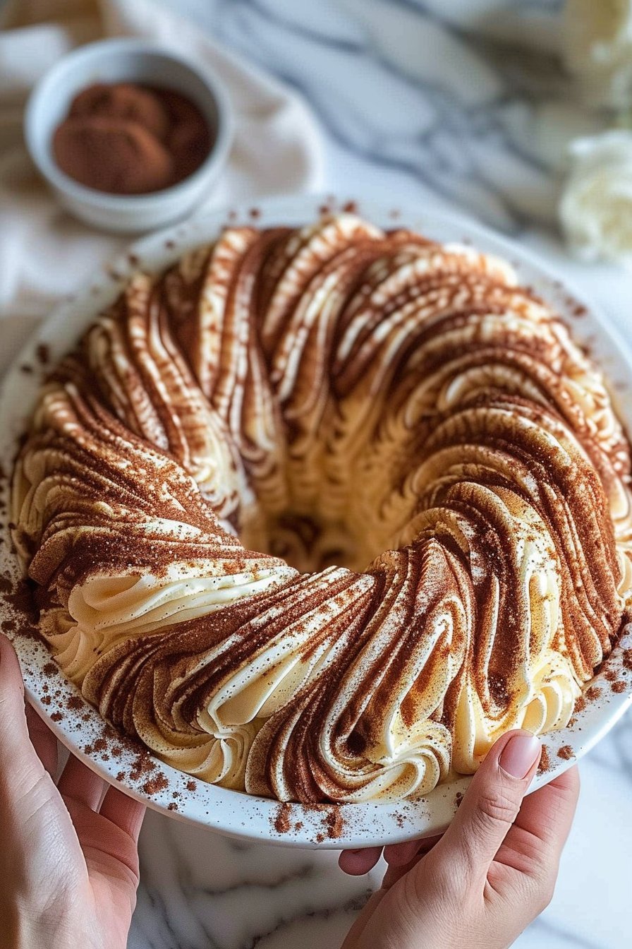 Cinnamon Swirl Bundt Cake process image