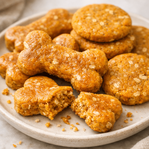 3-Ingredient Sweet Potato Dog Cookies serving image
