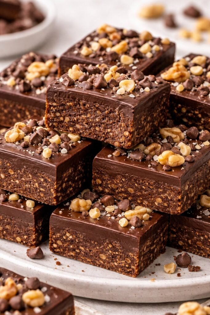 5-Ingredient No-Bake Chocolate Covered Brownies featured image