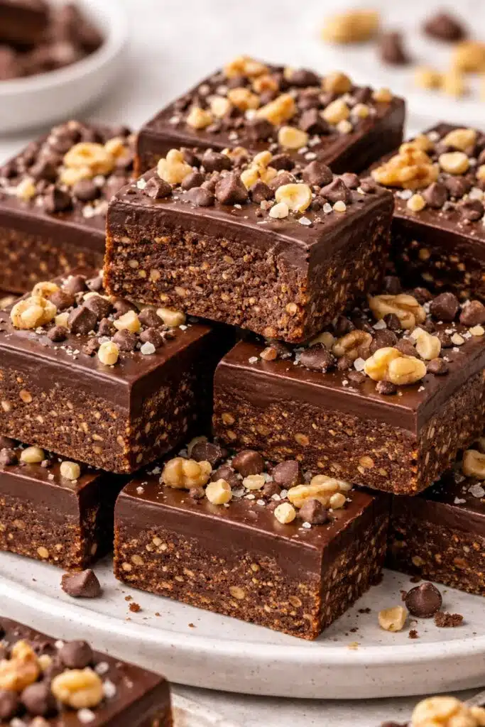 5-Ingredient No-Bake Chocolate Covered Brownies featured image