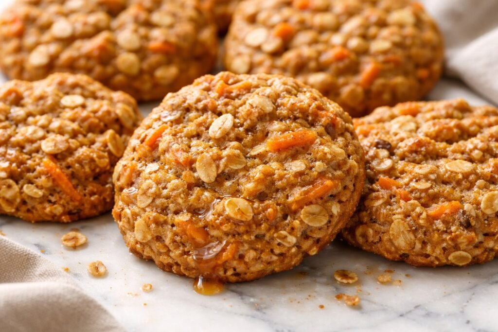 Low Calorie 4 Ingredient Carrot Cake Cookies featured image