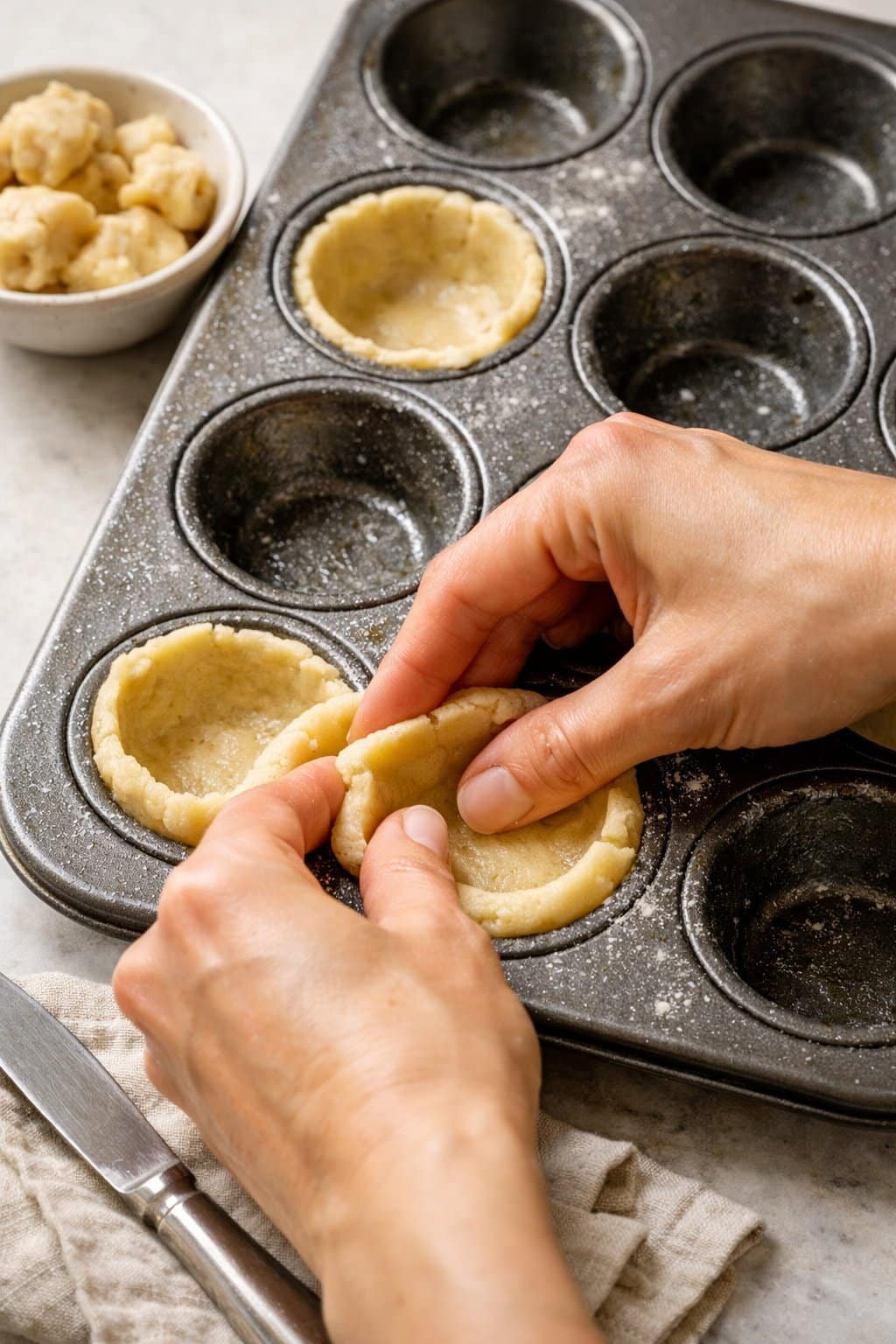 Easter Basket Sugar Cookie Cups process image