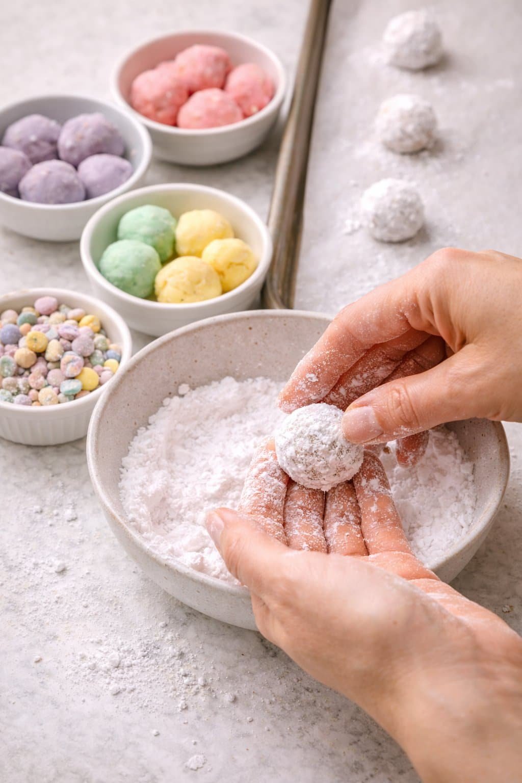 Spring Cookies Recipe process image