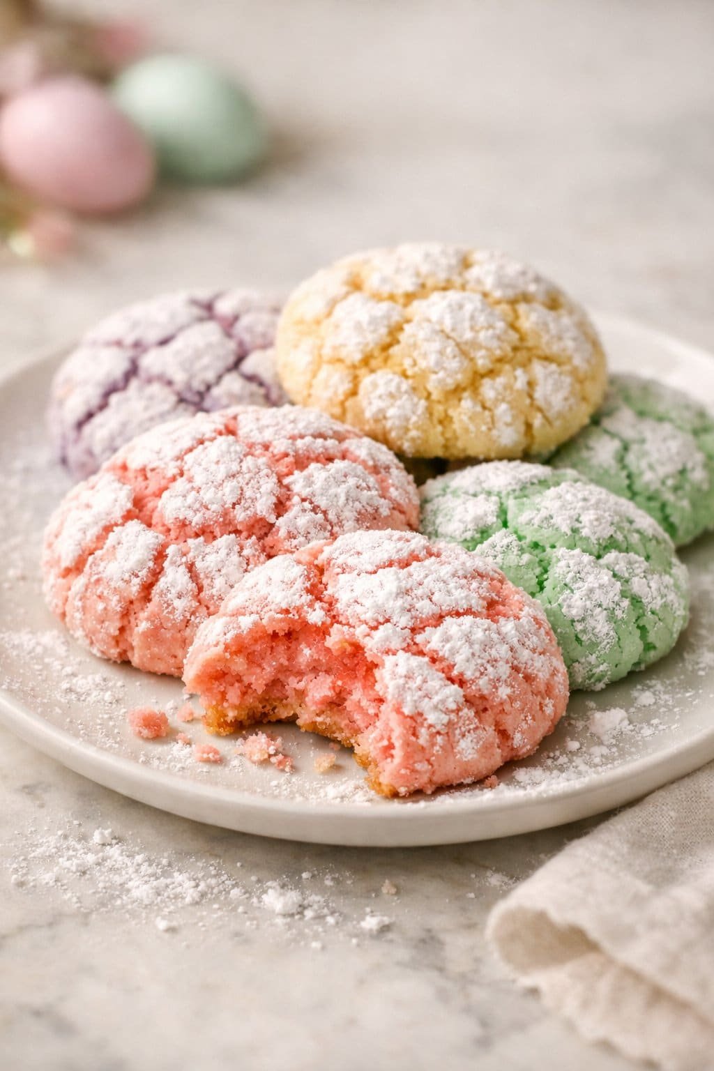 Springtime Crinkle Cookies serving image