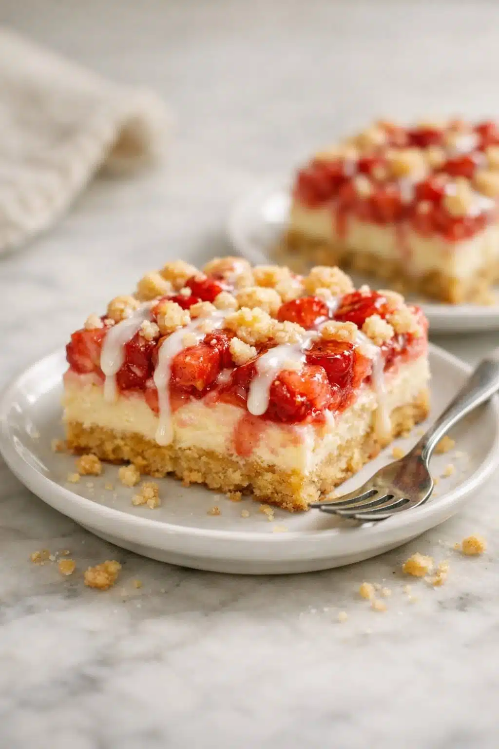 Strawberry Shortcake Bars serving image