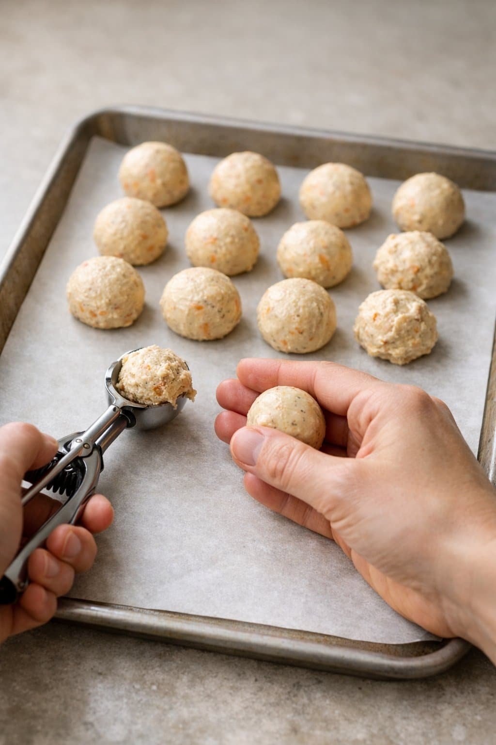 Carrot Cake Cheesecake Bites process image