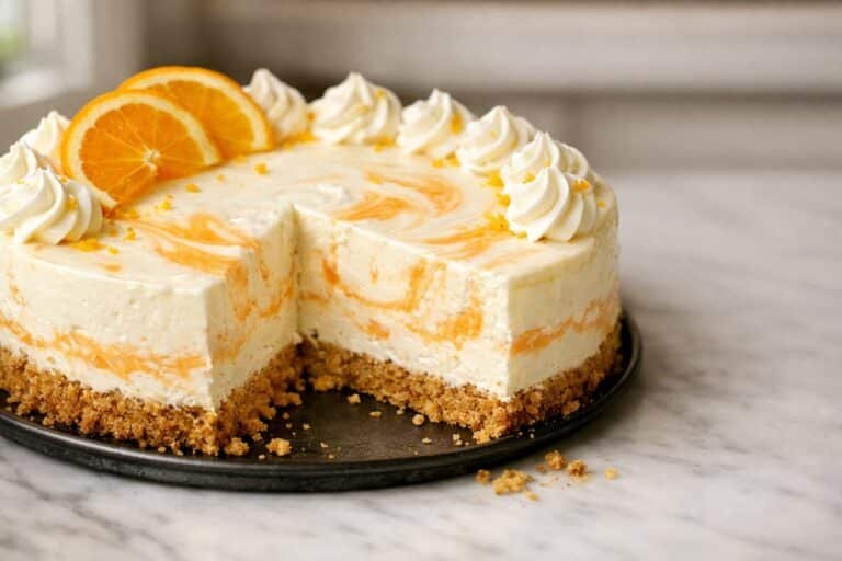 No-Bake Orange Creamsicle Cheesecake featured image