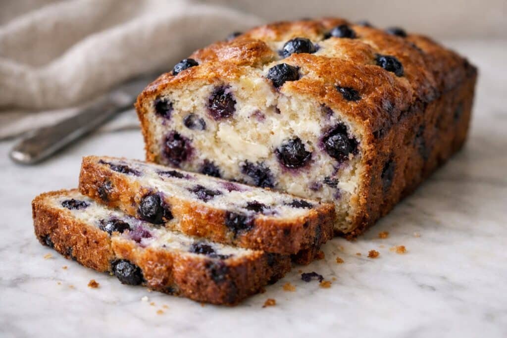 Blueberry Cream Cheese Bread featured image