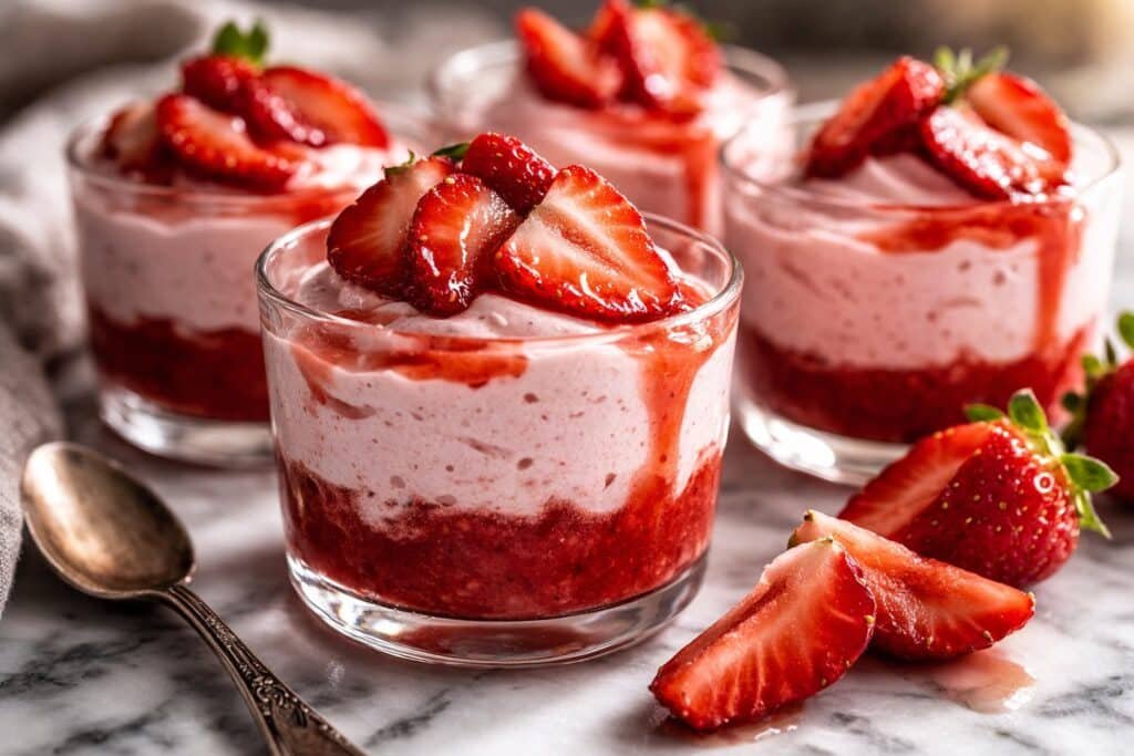 Easy Fresh Strawberry Mousse featured image