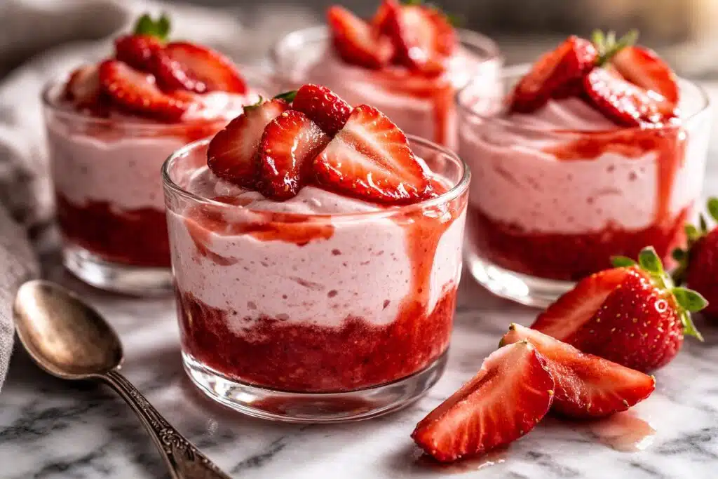 Easy Fresh Strawberry Mousse featured image