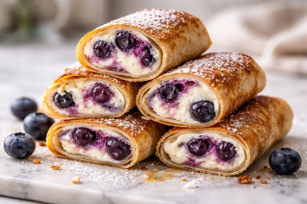 Crispy Keto Blueberry Cream Rolls for Guilt-Free Indulgence featured image