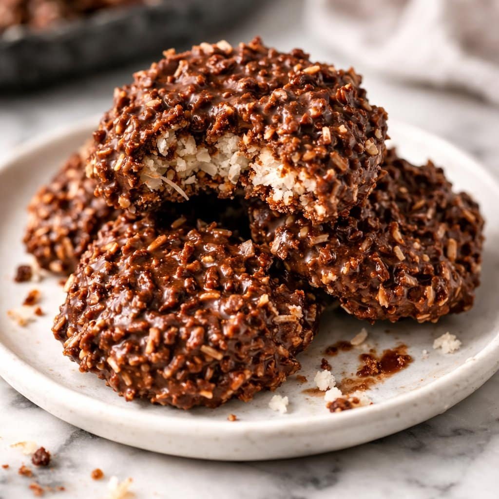 Paleo, Keto, & Sugar Free No Bake Cookies serving image