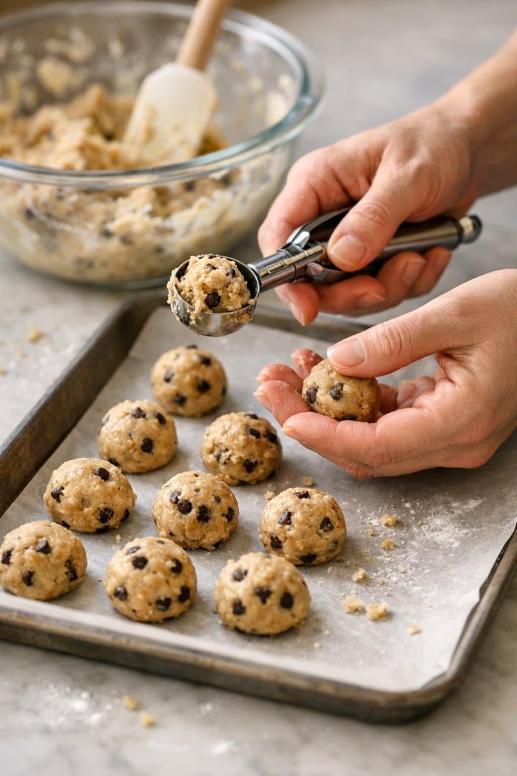 No-Bake Cookie Dough Bites process image