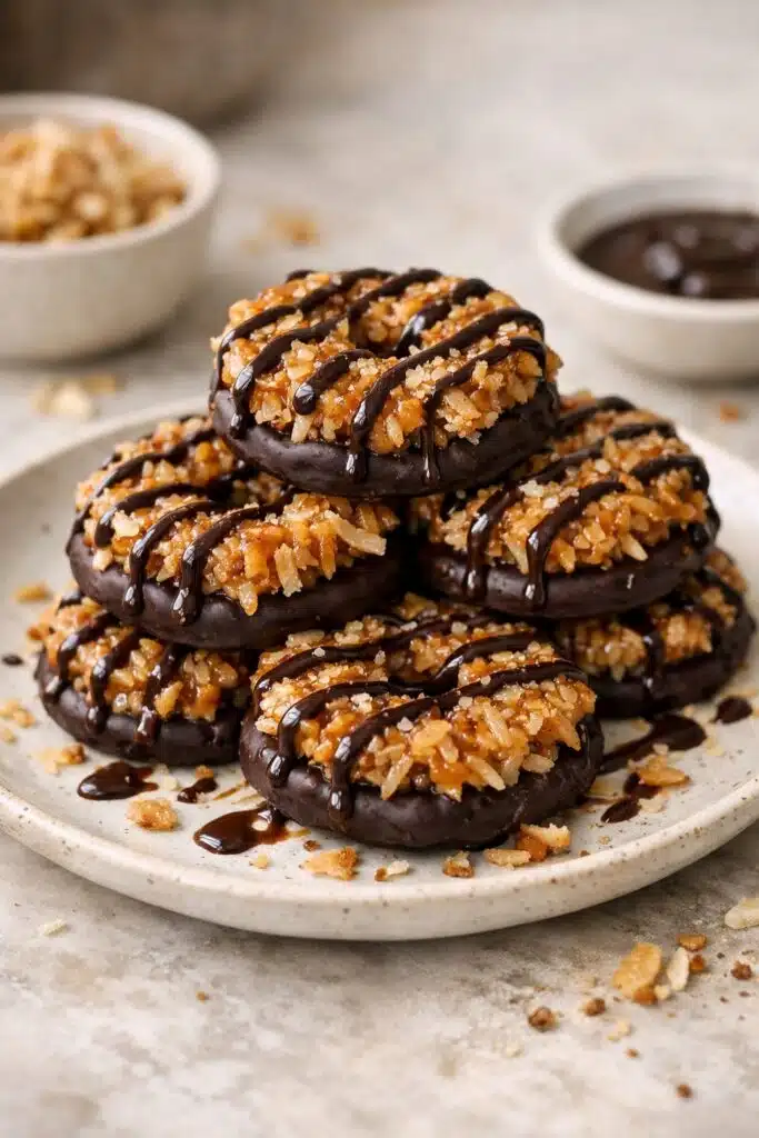 Easy No-Bake Samoa Cookies featured image