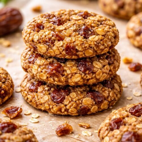 Healthy 3-Ingredient Date Cookies recipe card image