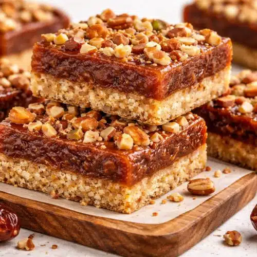 No-Bake Date Bars recipe card image