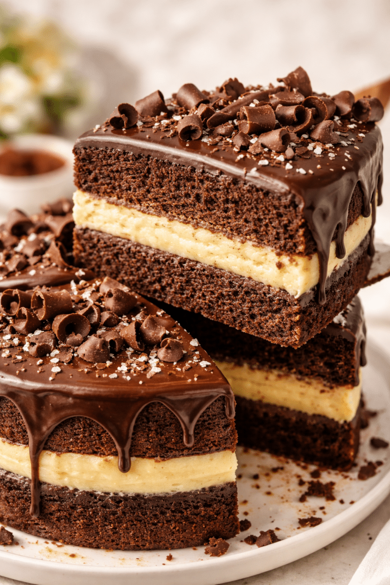 Chocolate Custard Cake featured image
