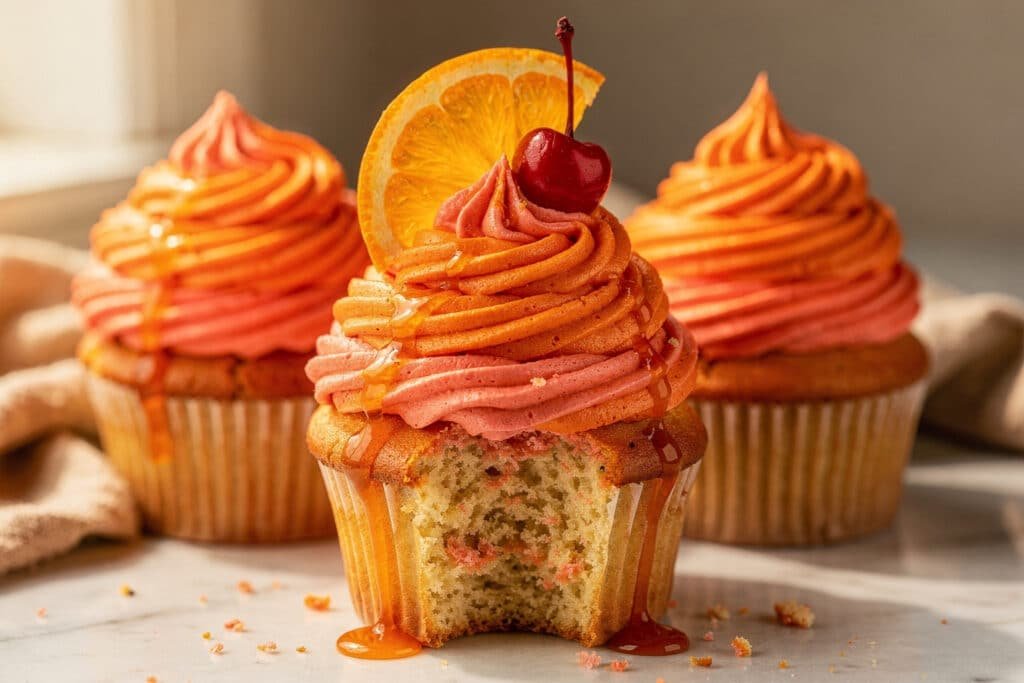 Citrus Juice Sunrise Cupcakes featured image