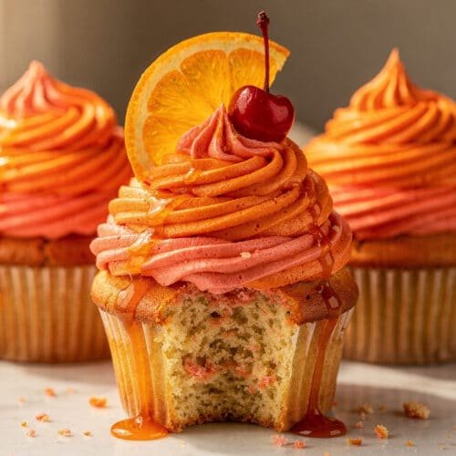 Citrus Juice Sunrise Cupcakes featured image