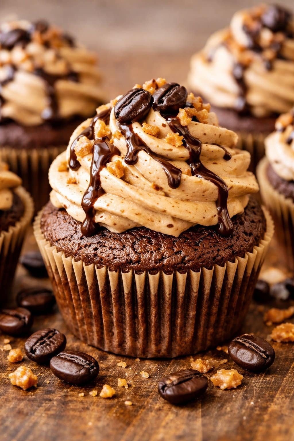 Espresso Cupcakes with Espresso Frosting : Bold & Sweet serving image