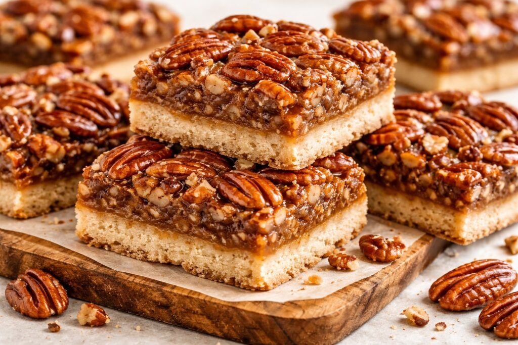 Healthy Gluten-Free Pecan Pie Bars featured image