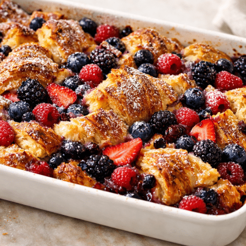 Oven-Baked Overnight Berry Croissant Breakfast Bake 4 Overnight Berry Croissant Breakfast Bake featured image