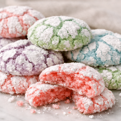 Oven-Baked Bakery-Style Pastel Crinkle Cookies Cooky 4 Pastel Crinkle Cookies featured image