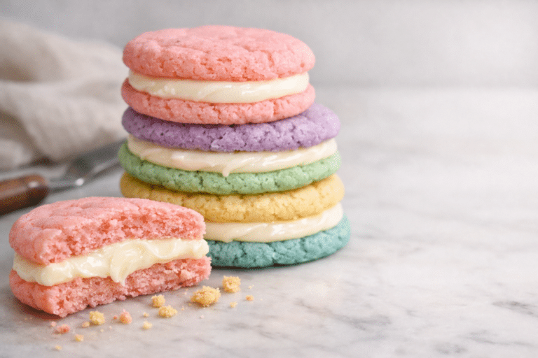 Pastel Sugar Cookie Sandwiches featured image