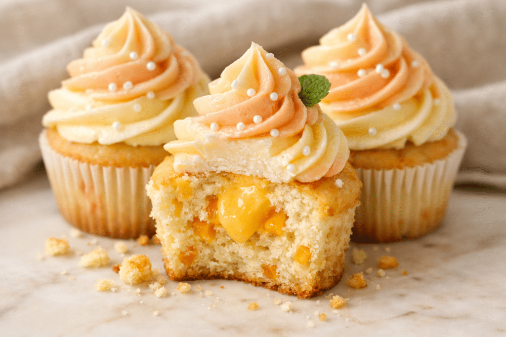 Peach Bellini Cupcakes featured image