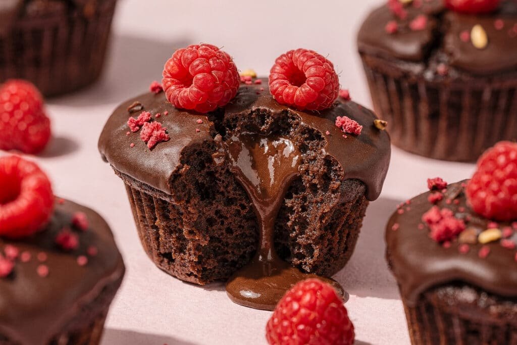 Raspberry Chocolate Lava Cupcakes featured image