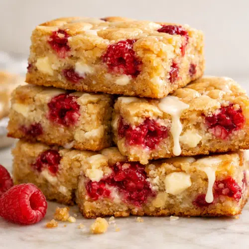 Raspberry White Chocolate Brownies (Blondies) featured image