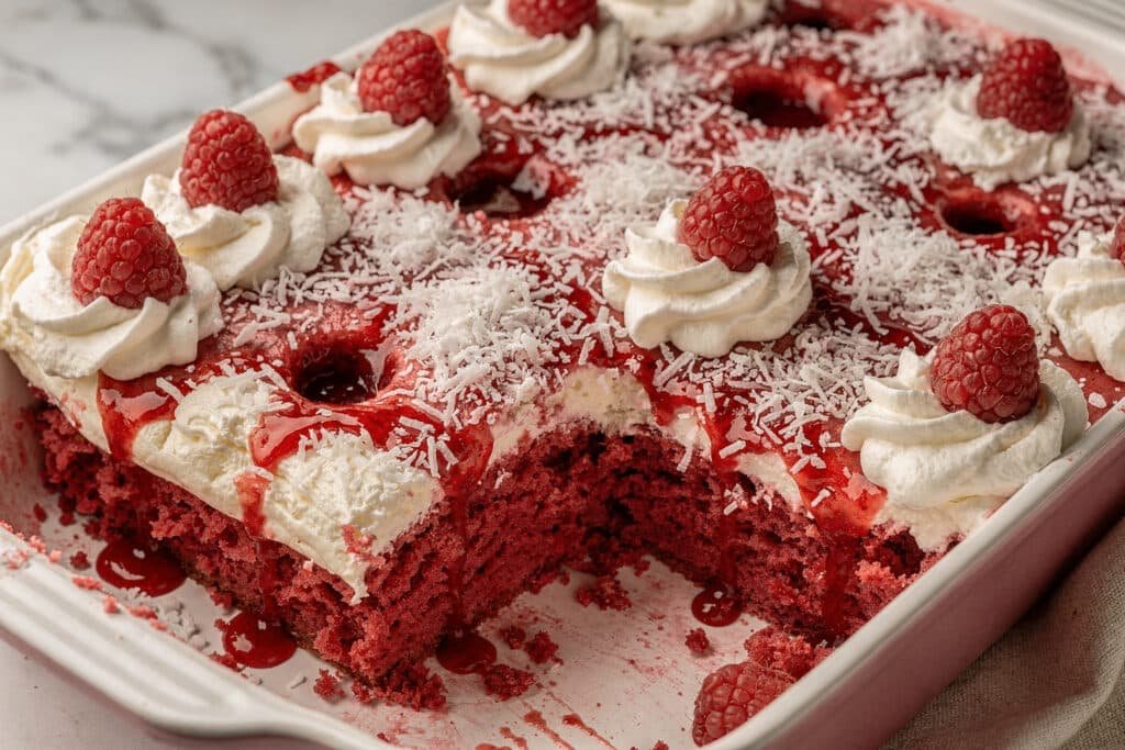 Raspberry Zinger Poke Cake featured image