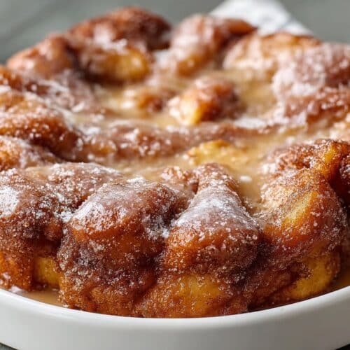 Sweet Apple Fritter Cake recipe card