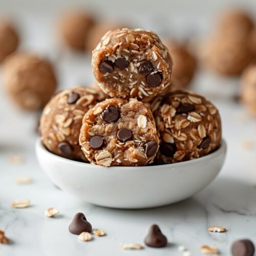 No-Bake Peanut Butter Energy Bites recipe card