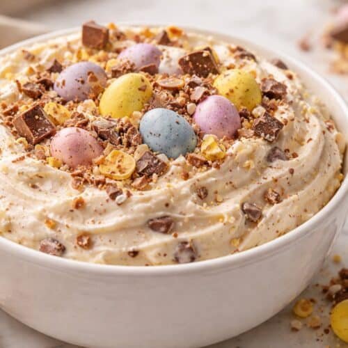 Cadbury Mini Eggs Dip recipe card