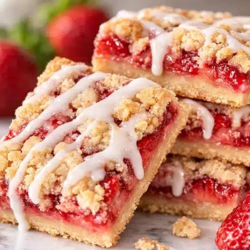 Strawberry Shortcake Bars recipe card