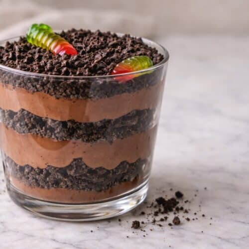 Oreo Cookie Dirt Cup recipe card