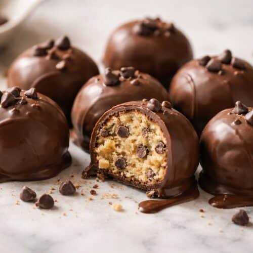 No-Bake Cookie Dough Bites recipe card