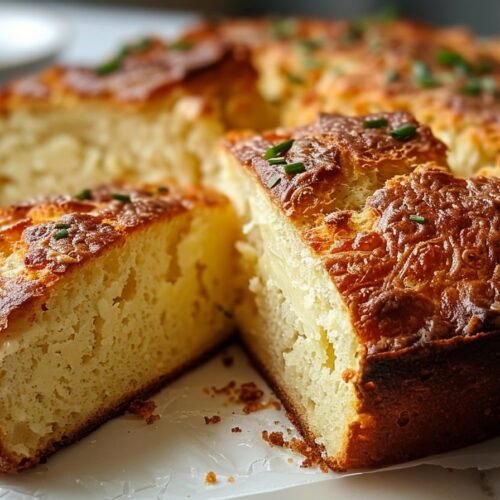 Easy 2-Ingredient Cottage Cheese Bread (High-Protein & Low-Carb) recipe card